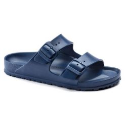 Klapki Birkenstock Arizona Eva 1019051 niebieskie. Niebieskie klapki i japonki męskie z materiału. Za 388.66 zł.