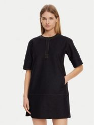 Max Mara Leisure Sukienka jeansowa 2516621017650 Granatowy Regular Fit. Niebieskie sukienki damskie Max Mara Leisure, m, bez wzorów, z bawełny, bez kołnierzyka, bez ramiączek. Za 569.99 zł.
