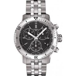 PROMOCJA ZEGAREK TISSOT T-Sport T067.417.11.051.01. Czarne zegarki męskie TISSOT, ze stali. W wyprzedaży za 1,804.00 zł.