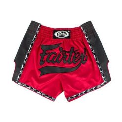 Spodenki Muay Thai Fairtex BS1703 Czerwone/Czarne L. Czarne szorty damskie FAIRTEX, bez wzorów, z materiału, sportowe. Za 304.13 zł.