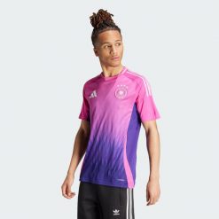 Koszulka Germany 24 Away. Czerwone t-shirty sportowe męskie Adidas, xl, bez ramiączek, do piłki nożnej. Za 449.00 zł.