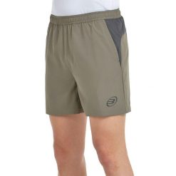 Short Bullpadel Muinos. Zielone szorty męskie bullpadel, bez wzorów, z materiału. Za 169.10 zł.