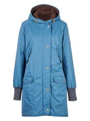 Finside Dwustronna kurtka zimowa "Suomukka" w kolorze niebiesko-brązowym rozmiar: 38. Brązowe kurtki damskie finside, na zimę, s, bez wzorów, bez kaptura. Za 717.99 zł.