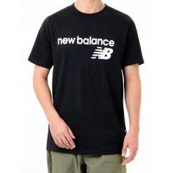 Koszulka sportowa Męska New Balance. Czarne t-shirty sportowe męskie New Balance, l, bez ramiączek. Za 137.00 zł.