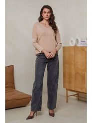 Soft Cashmere Sweter w kolorze beżowym rozmiar: 38/40. Brązowe swetry klasyczne damskie Soft Cashmere, z kaszmiru, bez kołnierzyka. Za 104.99 zł.