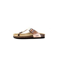 Klapki damskie CMP ECO MYMOSA. Brązowe klapki damskie CMP, bez wzorów, bez obcasa. Za 129.99 zł.