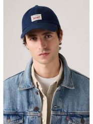 Levi's Czapka w kolorze granatowym rozmiar: onesize. Niebieskie czapki męskie Levi's, bez wzorów, z bawełny, sportowe. Za 63.95 zł.