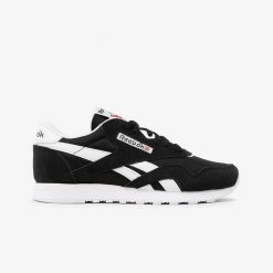 Buty do chodzenia męskie Reebok CL Nylon. Czarne buty sportowe na co dzień męskie Reebok, z gumy, bez zapięcia, na fitness i siłownię. Za 449.00 zł.