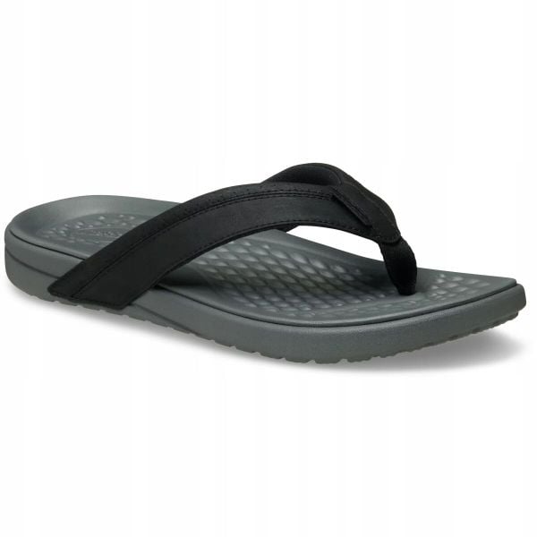 Japonki Dla Dorosłych Crocs Yukon Vista II LR Flip. Czarne klapki i japonki męskie Crocs, z materiału. Za 239.99 zł.