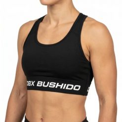 Top krótki damski czarny COMBATWEAR DBX Bushido. Czarne topy sportowe damskie DBX BUSHIDO, l, bez wzorów, bez ramiączek. Za 139.99 zł.