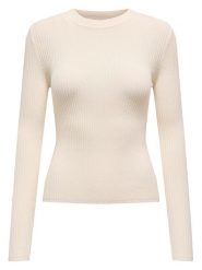 ONLY Sweter w kolorze kremowym rozmiar: XS. Brązowe swetry klasyczne damskie Only, xs, bez kołnierzyka. Za 52.67 zł.