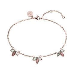 Purelei Purelei Obrączka na nóżkę ptaka Flowery Bransoletki na nogę 1 ct Damski. Czerwone bransoletki damskie Purelei, pozłacane. Za 121.99 zł.