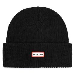 Czapka Hunter. Czarne czapki męskie Hunter, na zimę, bez wzorów. Za 59.99 zł.