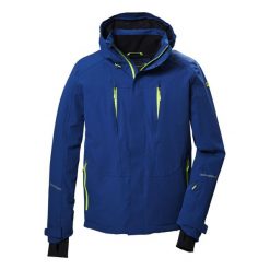 Kurtka narciarska z odpinanym kapturem zapinana na zamek męska Killtec KOW 26. Niebieskie kurtki outdoor męskie KILLTEC, l, bez wzorów, z elastanu, z kapturem. Za 899.99 zł.