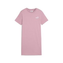 Młodzieżowa sukienka Essentials z małym logo No. 1 i krótkim rękawem PUMA. Czerwona sukienki damskie Puma, l, bez wzorów, prążkowane, eleganckie, bez kołnierzyka, bez ramiączek, mini, sportowe. Za 109.00 zł.