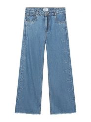 Mayoral Jeansy 6557 Niebieski Regular Fit. Niebieskie spodnie dziewczęce Mayoral, z bawełny. Za 159.99 zł.