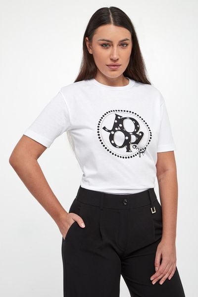 T-shirt damski Tammi JOOP!. T-shirty damskie Joop!, xs, bez wzorów, bez kołnierzyka. Za 399.00 zł.