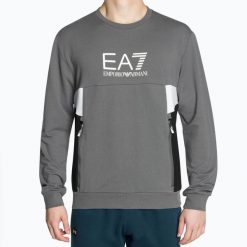 Bluza męska EA7 Emporio Armani Train Summer Block. Szare bluzy bez kaptura męskie EA7 Emporio Armani, l, z bawełny. Za 389.99 zł.