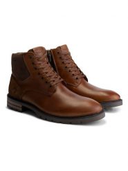 TRAVELIN' Skórzane botki "Harrington" w kolorze jasnobrązowym rozmiar: 41. Brązowe buty zimowe męskie Travelin', bez zapięcia. Za 334.60 zł.