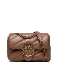 PINKO Torebka Love Mini Puff Cl AI 23-24 PLTT 100039 A0F2 Beżowy. Brązowe torebki wieczorowe Pinko, bez wzorów, ze skóry, wizytowe, bez kołnierzyka, bez ramiączek. Za 1,599.00 zł.