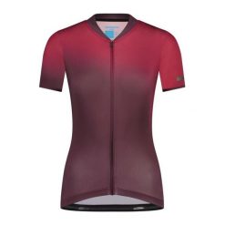 Damska koszulka z krótkim rękawem EVOLVE Avventura, matowy róż. Czerwone topy sportowe damskie SHIMANO, bez wzorów, bez ramiączek. Za 488.90 zł.