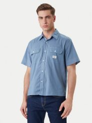 Guess Jeans Koszula M6GH61 WN861 Niebieski Regular Fit. Niebieskie koszule męskie Guess Jeans, l, z aplikacjami, z bawełny, bez kołnierzyka, bez ramiączek. Za 329.99 zł.