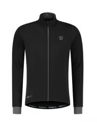 Kurtka rowerowa męska Rogelli Essential. Czarne kurtki treningowe męskie Rogelli, m, bez wzorów, z gumy, do biegania. Za 419.99 zł.