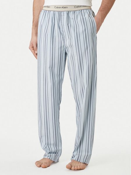 Calvin Klein Underwear Spodnie piżamowe LV00NM2944 Błękitny Regular Fit. Niebieskie piżamy męskie Calvin Klein Underwear, m, bez wzorów, z bawełny, bez ramiączek. Za 249.99 zł.