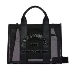 Torebka KARL LAGERFELD. Czarne torebki klasyczne damskie Karl Lagerfeld, bez wzorów, bez dodatków. Za 649.99 zł.