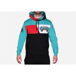 Bluza sportowa męska Mitchell & Ness Vancouver Grizzlies. Niebieskie bluzy sportowe męskie Mitchell & Ness, bez wzorów, sportowe, bez kołnierzyka, bez ramiączek. Za 525.00 zł.