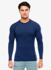Bluza Sensor Merino DF Tee L/S. Niebieskie bluzy bez kaptura męskie Sensor, l, z materiału. Za 246.39 zł.