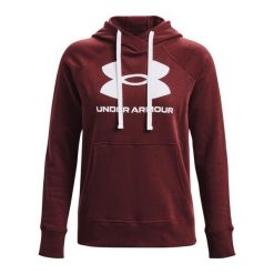 Bluza damska z kapturem Under Armour Rival Fleece Logo. Białe bluzy sportowe damskie Under Armour, l, z bawełny. Za 287.25 zł.