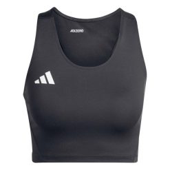 Top Adidas Sport Adizero E Crtop Damskie. Czarne topy sportowe damskie Adidas, s, bez wzorów, z elastanu, bez ramiączek. Za 193.99 zł.