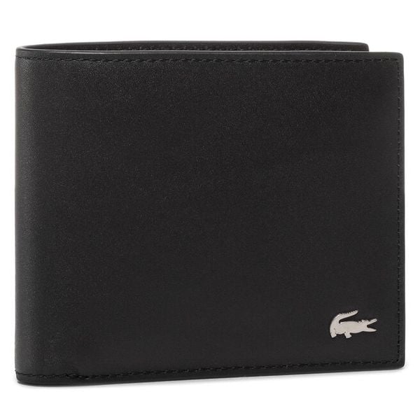 Portfel Lacoste. Czarne portfele męskie Lacoste, bez wzorów. Za 374.99 zł.