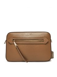 DKNY Torebka R42E3E22 Brązowy. Brązowe listonoszki damskie DKNY, bez wzorów, ze skóry, bez dodatków. Za 649.99 zł.