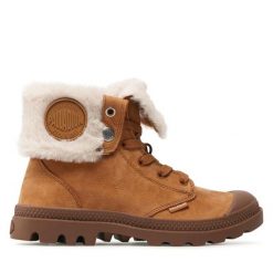 Trapery Palladium. Brązowe trapery damskie Palladium, bez obcasa. Za 509.99 zł.