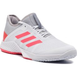 Buty adidas - adizero Club CG6344 Lgrani/Shored/Ftwwht. Białe buty sportowe na co dzień męskie Adidas, z materiału, bez zapięcia, tenisowe. W wyprzedaży za 199.00 zł.