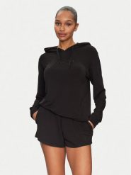 Guess Bluza O5GQ00 KCQP2 Czarny Regular Fit. Czarne bluzy bez kaptura damskie Guess, l, z syntetyku. Za 159.99 zł.