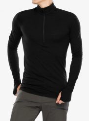 Bluza termoaktywna męska Houdini Desoli Light Half Zip. Czarne bluzy bez kaptura męskie Houdini, l, z materiału. Za 357.49 zł.