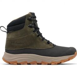 Buty trekkingowe męskie Columbia Expeditionist Shield Waterproof. Zielone buty trekkingowe męskie Columbia, z materiału, za kostkę, bez zapięcia, trekkingowe. Za 584.00 zł.