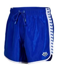 Spodenki Arena Icons Team Stripe Boxer. Niebieskie szorty męskie Arena, bez wzorów, z materiału, eleganckie. Za 139.99 zł.