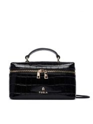 Furla Torebka Camelia Micro WE00625 BX4255 O6000 Czarny. Czarne torebki klasyczne damskie Furla, bez wzorów, ze skóry, bez dodatków. Za 1,039.00 zł.