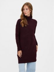 Vero Moda Sukienka dzianinowa 10199744 Fioletowy Regular Fit. Fioletowe sukienki damskie Vero Moda, l, bez wzorów, z dzianiny, bez kołnierzyka, bez ramiączek. Za 179.99 zł.