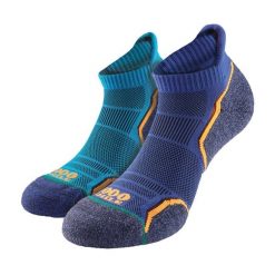 Jednowarstwowe Skarpetki Męskie Run Socklet - 2 Pary. Niebieskie skarpetki męskie 1000 MILE, bez wzorów. Za 125.50 zł.