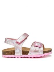 Geox Sandały B Chalki B922RA 0PVNF C8010 S Różowy. Czerwone sandały dziewczęce Geox, ze skóry, bez zapięcia. Za 139.99 zł.