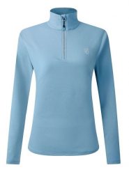 Dare 2b Koszulka narciarska "Lowline II" w kolorze błękitnym rozmiar: 40. Niebieskie bluzki sportowe damskie Dare 2b, z materiału, bez kołnierzyka, bez ramiączek. Za 122.38 zł.