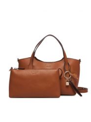 Guess Torebka HWBG97 35060 Brązowy jasny. Brązowe torebki klasyczne damskie Guess, z aplikacjami, ze skóry, bez dodatków. Za 584.99 zł.