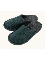 Kitz-pichler Wełniane kapcie "Hubi" w kolorze zielonym rozmiar: 37. Zielone kapcie damskie kitz-pichler, z materiału. Za 60.99 zł.