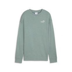 Damska luźna bluza z okrągłym dekoltem i małym logo No.1 ESS PUMA Green Moon. Zielone bluzy bez kaptura damskie Puma, xs. W wyprzedaży za 144.00 zł.