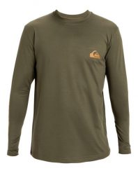 Koszulka surfingowa z długim rękawem UPF 50 dla Mężczyzn EVERYDAY SURF Brązowy. Zielone koszulki męskie z długim rękawem Quiksilver, m, z elastanu. Za 119.99 zł.
